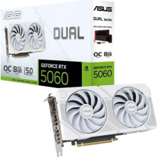 Asus Graphics card GeForce RTX 5060 DUAL OC WHITE 8G GDDR7 128BIT HDMI/3DP