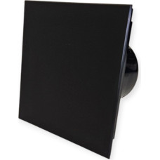 Vlano Ventilaator EOS 125 H BK, must klaasist ja niiskuseanduriga, 125 mm.