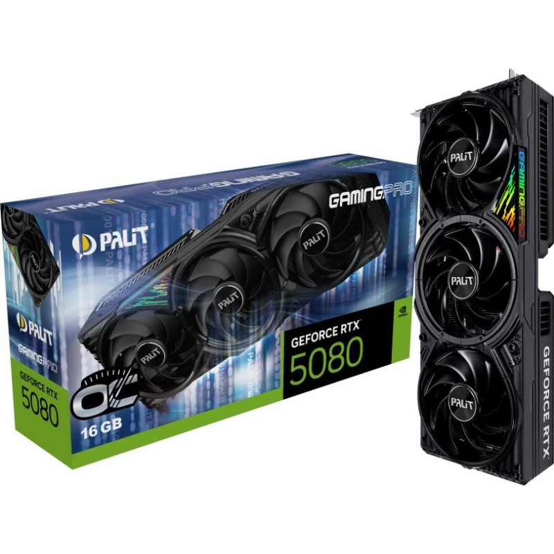 Palit GeForce RTX 5080 GamingPro OC NVIDIA 16 GB GDDR7