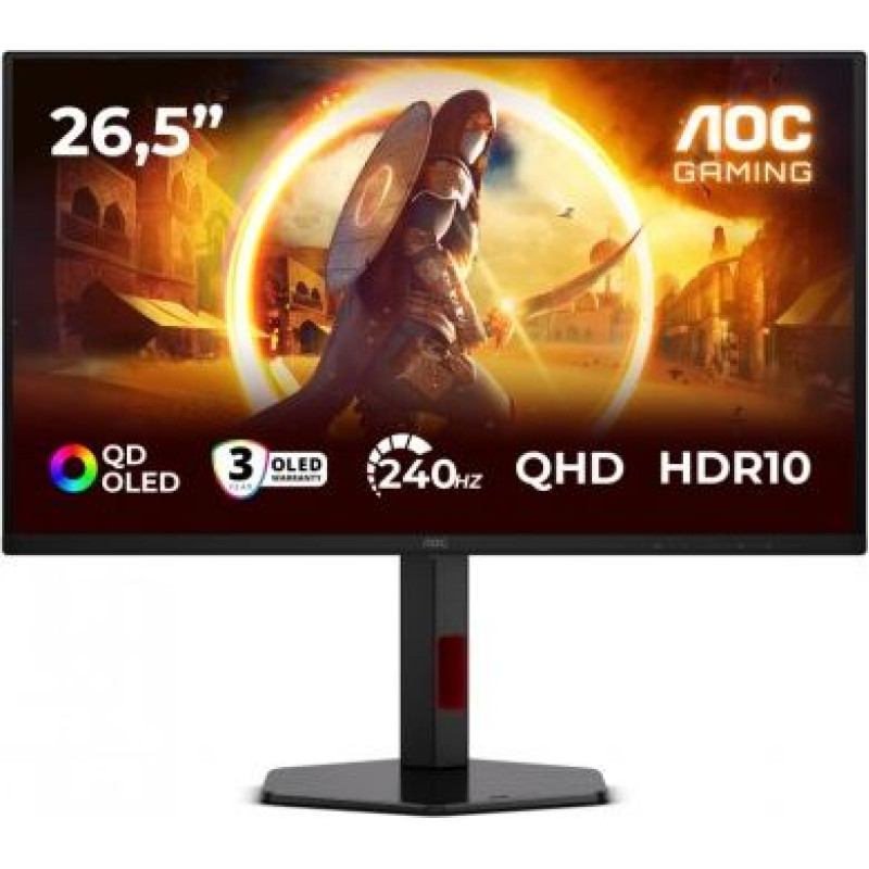 AOC Monitor 26.5 inches Q27G4ZDR QD-OLED 240Hz HDMIx2 DP