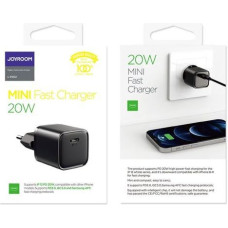Joyroom Travel Charger Type-C, QC 3.0, PD 3.0, AFC, 20W, EU Black (L-P202)