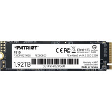 Patriot SSD 1.92TB P310 PCIe M.2 Gen3 x4 NVMe 2100/1800MB/s