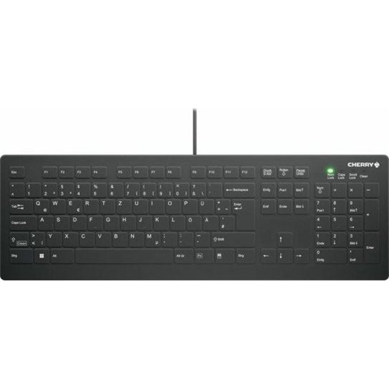 Cherry Klawiatura Cherry CHERRY Keyboard AK-C8112 Medical corded sealed [DE] black IP68 kabelgebunden, vollversiegelt, IP68