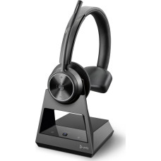 Poly Słuchawki Poly Savi 7310 - Savi 7300 series - Headset - On-Ear - DECT - bezprzewodowy - USB-A przez DECT-Adapter - czarny - Certyfikowany dla Microsoft Teams, UC-certifikowany