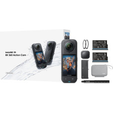 Insta360 X5 action camera 8K essentials bundle black EU