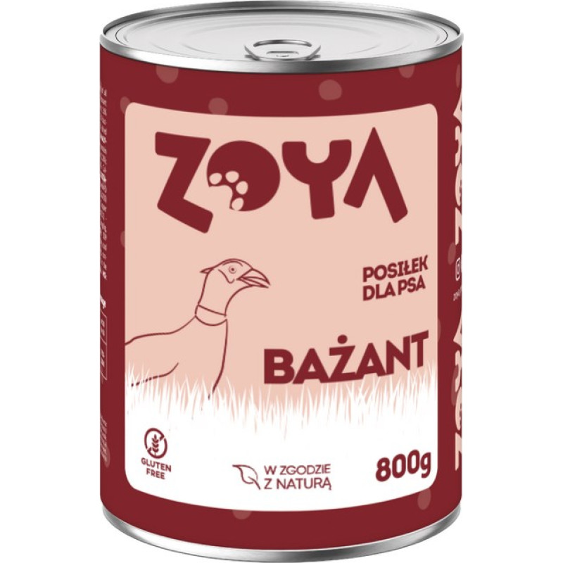 Zoya Pheasant - wet dog food - 800g