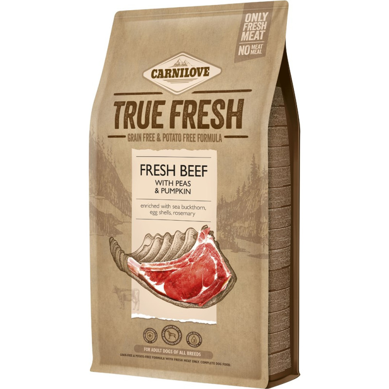 Carnilove True Fresh Dog Adult Beef with peas and pumpkin - dry dog food - 11,4kg