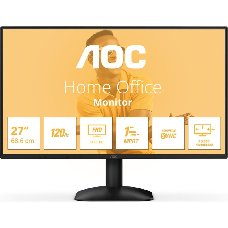 AOC B3 27B31H LED-ekraan 68,6 cm (27") 1920 x 1080 pikslit Full HD Must