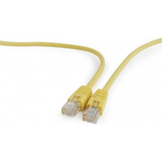 Gembird Yellow Patch cord cat 5E molded strain relief 50u plugs, 0.5 m