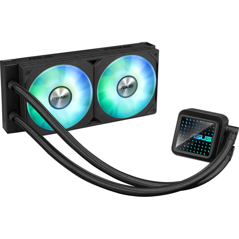 Asus Prime LC 240 ARGB Arvuti korpus K&otilde;ik-&uuml;hes vedelikujahuti 12 cm Must