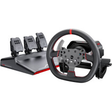 PXN -V10 Pro gaming set - steering wheel + pedals + mounting clamps (PC / PS4 / Xbox One / Xbox Series X|S)