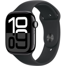 Apple Watch Series 10 GPS 46mm Jet Black Alu Case, Midnight Black Sport Band M/L EU MWWQ3