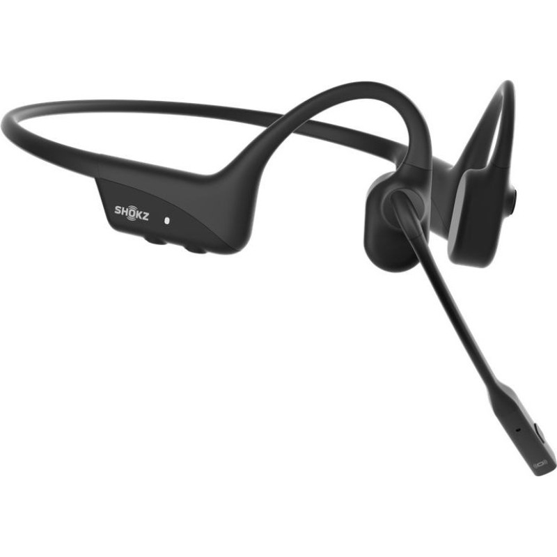Shokz OpenComm2 UC 2025 Upgrade Wireless Bluetooth Bone Conduction Videoconferencing Headset with USB-C Charging Port and USB-C adapter | 16 Hr Talk Time, 29m Wireless Range, 1 Hr Charge Time | Includes Noise Cancelling Boom Mic and Dongle, Black