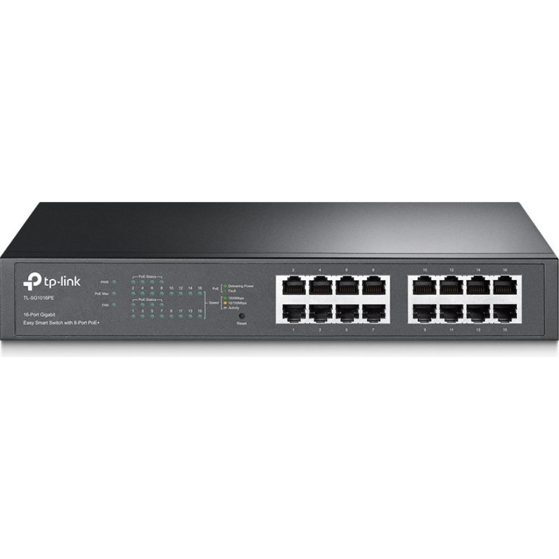 Tp-Link 16-Port Gigabit Easy Smart Switch with 8-Port PoE+
