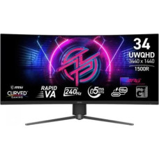 MSI Monitor MPG 346CQRF X24 34 cale/LED/WQHD/Curve/240Hz/Black
