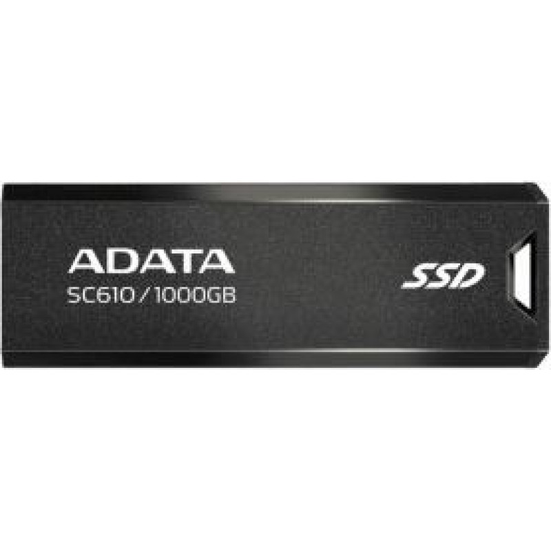 Adata SSD External SC610 1000 GB USB3.2A Gen2 Black