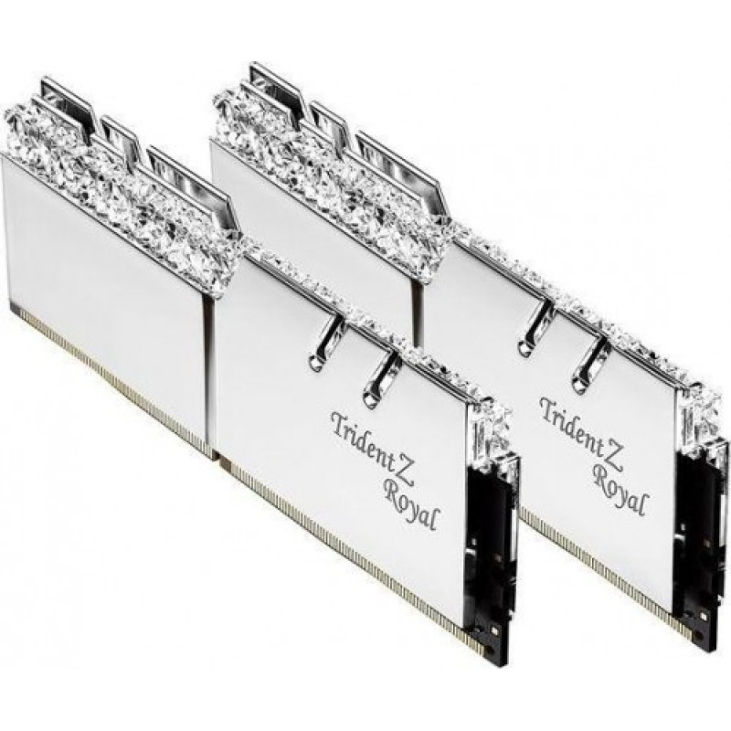 G.skill PC memory - DDR4 32GB (2x16GB) TridentZ Royal RGB 3600MHz CL16 XMP2 Silver