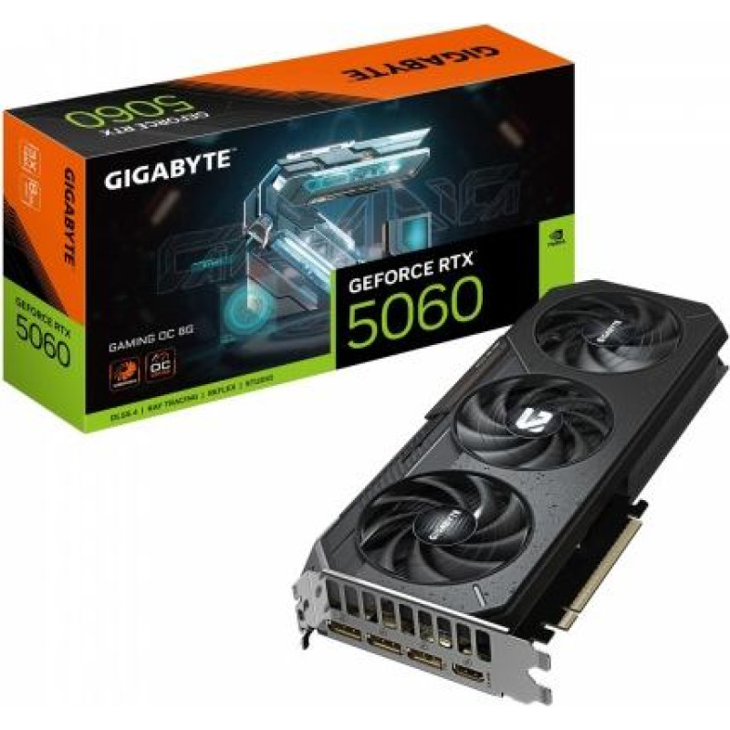 Gigabyte Graphics card GeForce RTX 5060 GAMING OC 8G GDDR7 3DP/HDMI