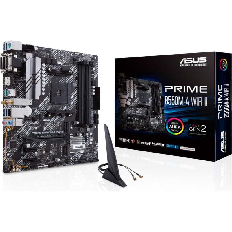 Asus PRIME B550M-A WIFI II AMD B550 Socket AM4 micro ATX
