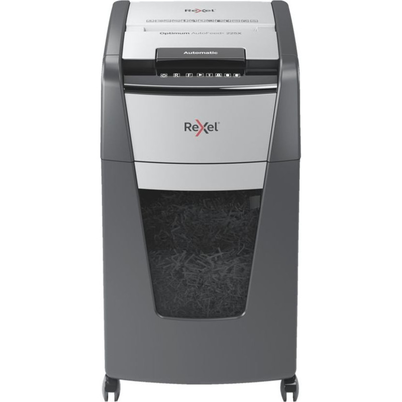 Rexel Optimum AutoFeed+ 225X paper shredder Cross shredding 55 dB 23 cm Black, Grey