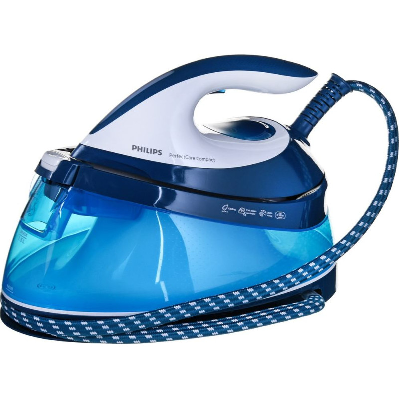 Philips GC7840/20 steam ironing station 2400 W 1.5 L SteamGlide soleplate Blue, White