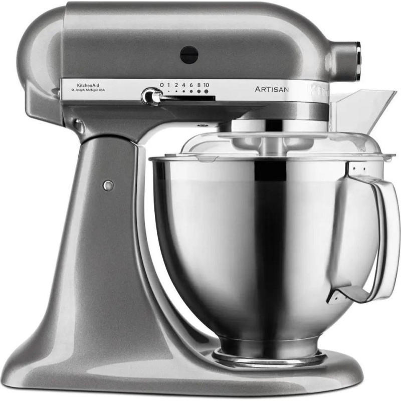 Kitchenaid Artisian food porcessor 4.8L, 300W, 10 speed, silver gray EU 5KSM185
