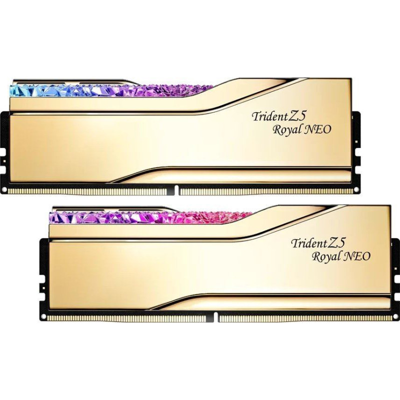G.skill Pamięć G.Skill Trident Z5 Royal Neo, DDR5, 32 GB, 6400MHz, CL30 (F5-6400J3039G16GX2-TR5NG)