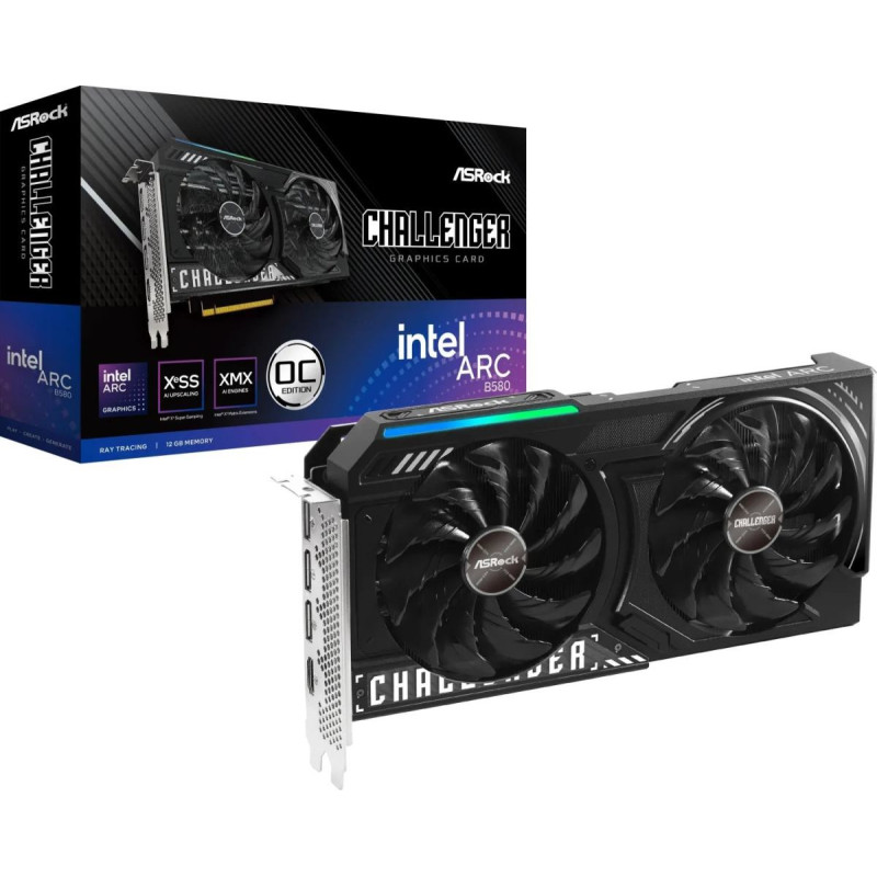 Asrock Karta graficzna ASRock Arc B580 Challenger OC 12GB GDDR6 (B580 CL 12GO)