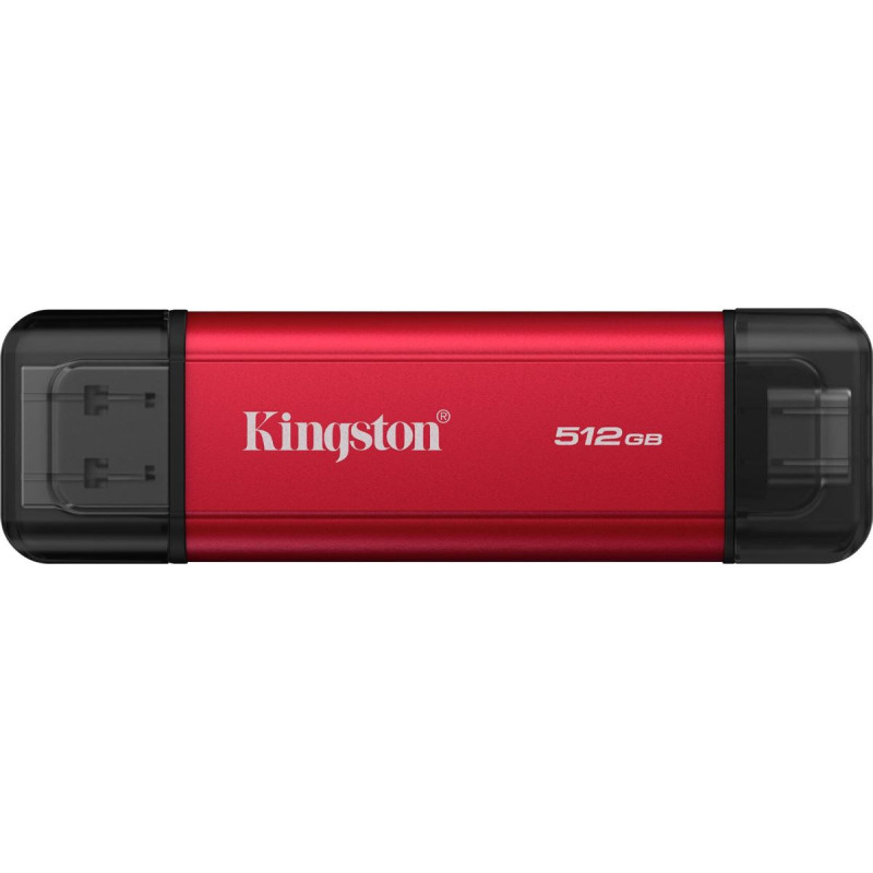 Kingston Dysk zewnętrzny SSD Kingston Dual Portable 512GB Czerwony (SPSD/512GB)