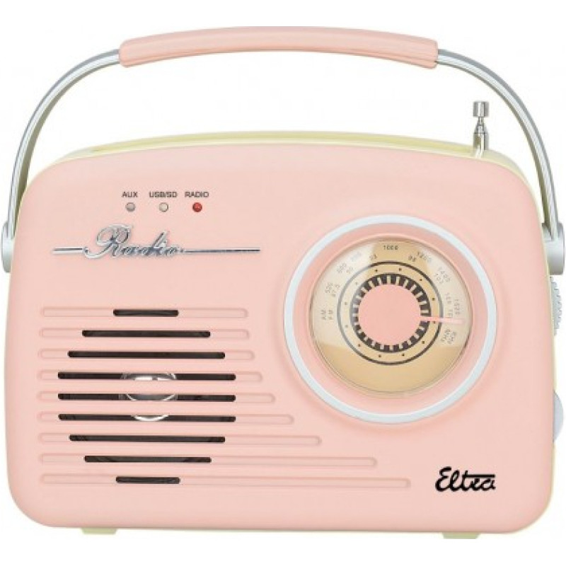 Eltra Radio LUIZA RETRO SP-11 MP3 USB SD PINK