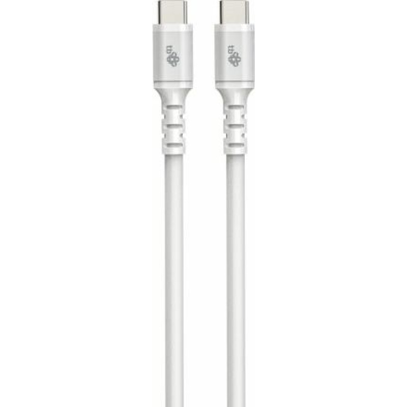 TB USB C - USB C cable 1m. silicone white