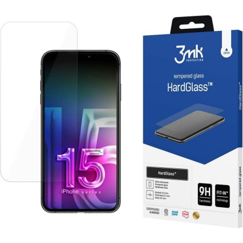 3MK HardGlass iPhone 15 Pro Max 6,7 hardglass 9H