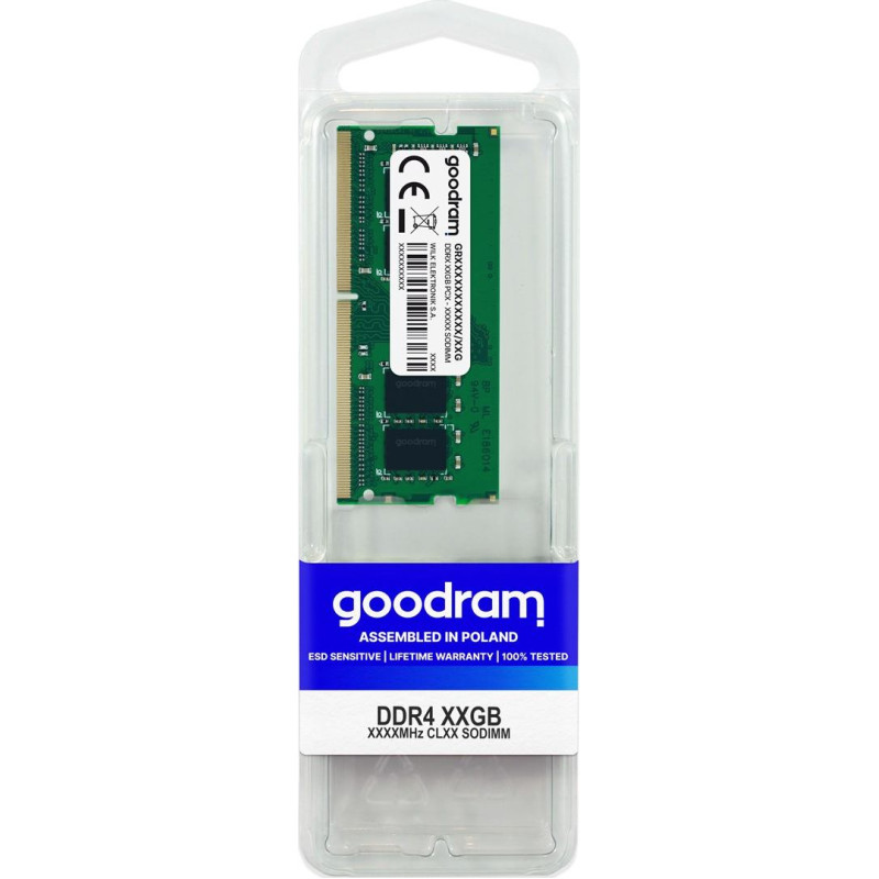 Goodram GR3200S464L22S/8G memory module 8 GB 1 x 8 GB DDR4 3200 MHz