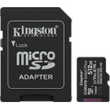 Kingston microSD memory card 512GB Canvas Select+ G3 150MB/s with adapter