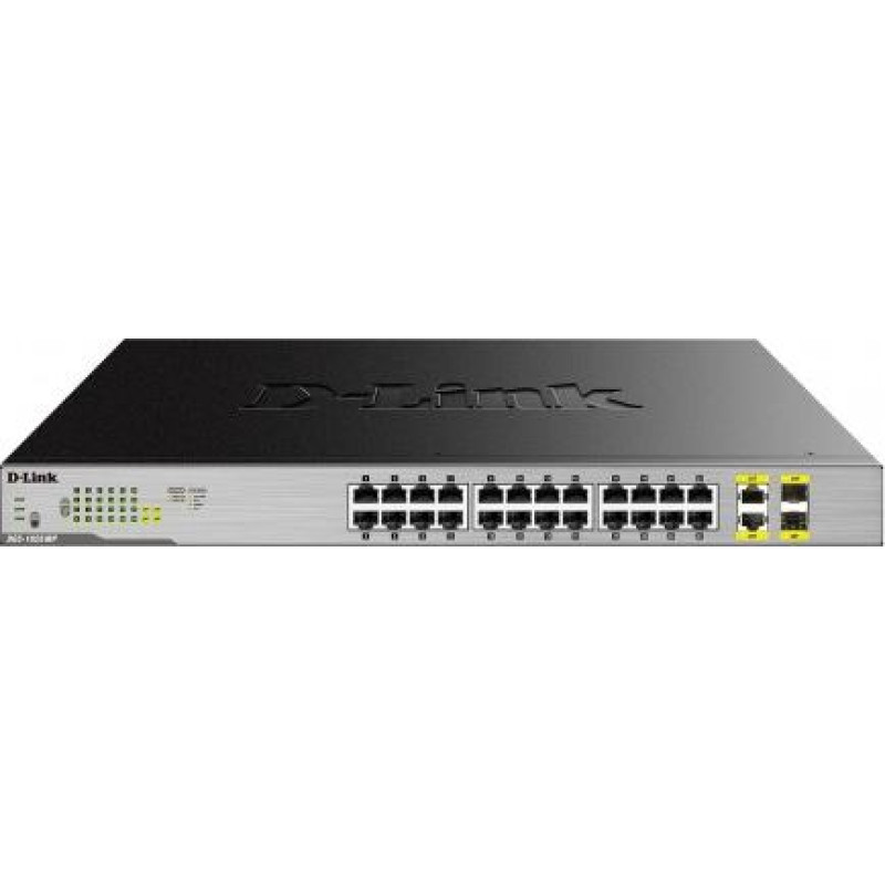 D-Link Switch Smart 2x SFP 24GE PoE DGS-1026MP