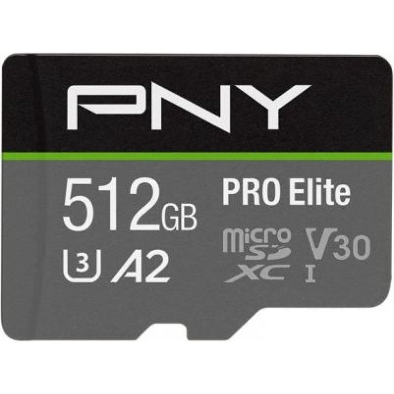 PNY MicroSDXC Elite 512GB P-SDUX512U3100PRO-GE
