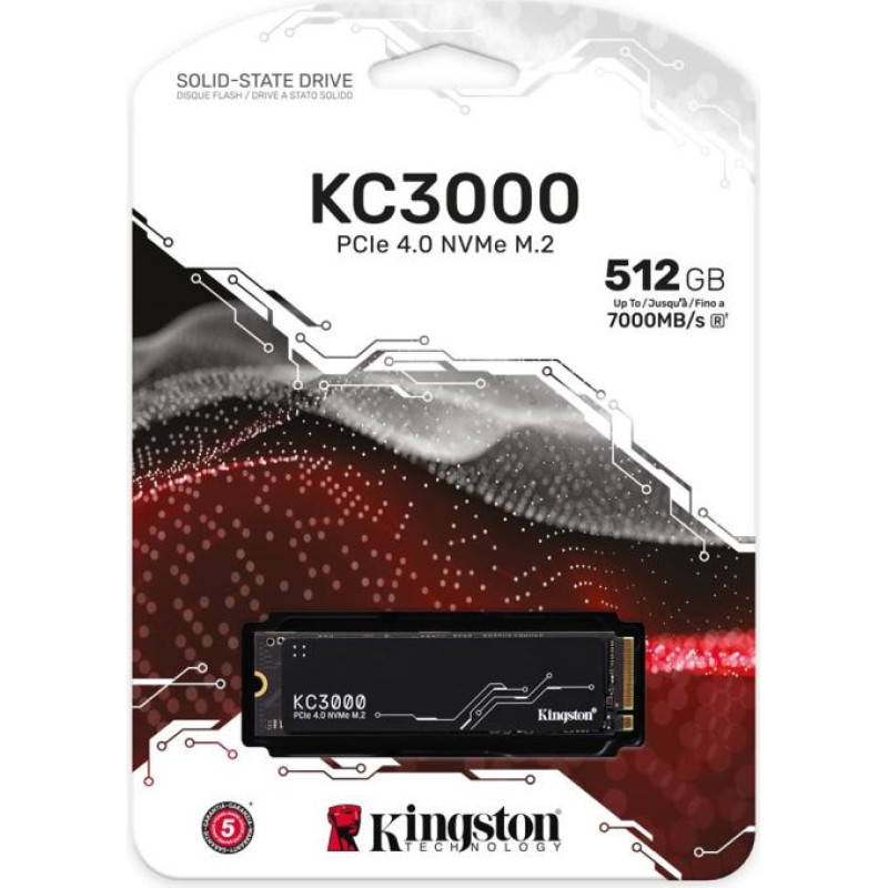 Kingston Technology 512G KC3000 M.2 2280 NVMe SSD