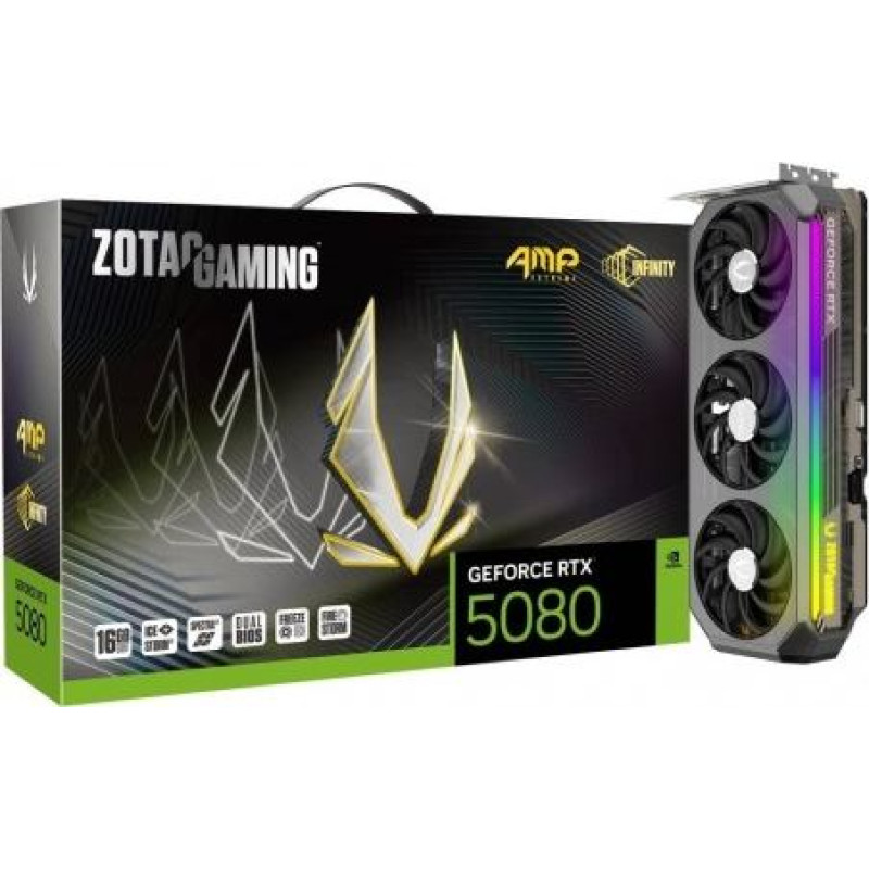 Zotac Graphics card GeForce RTX 5080 AMP EXTREME INFINITY 16GB GDDR7 256bit 3DP/HDMI