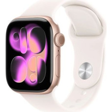 Apple Watch series 11 (2025) gps 42mm rose gold alu case, light blush sport band s/m eu meu04