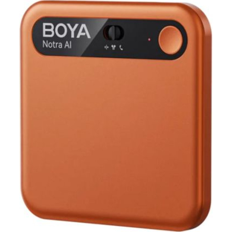 Boya Notra AI powered audio transcripter, summanizer and wireless note recorder, 64GB, cosmic orange EU