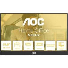AOC Monitor 16T20E2 15.6 inches IPS Mini HDMI USB-C Speakers