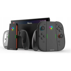 Yaxo Charge Grip Set do Joy-Con z funkcją ładowania Nintendo Switch 2 Techno czarny
