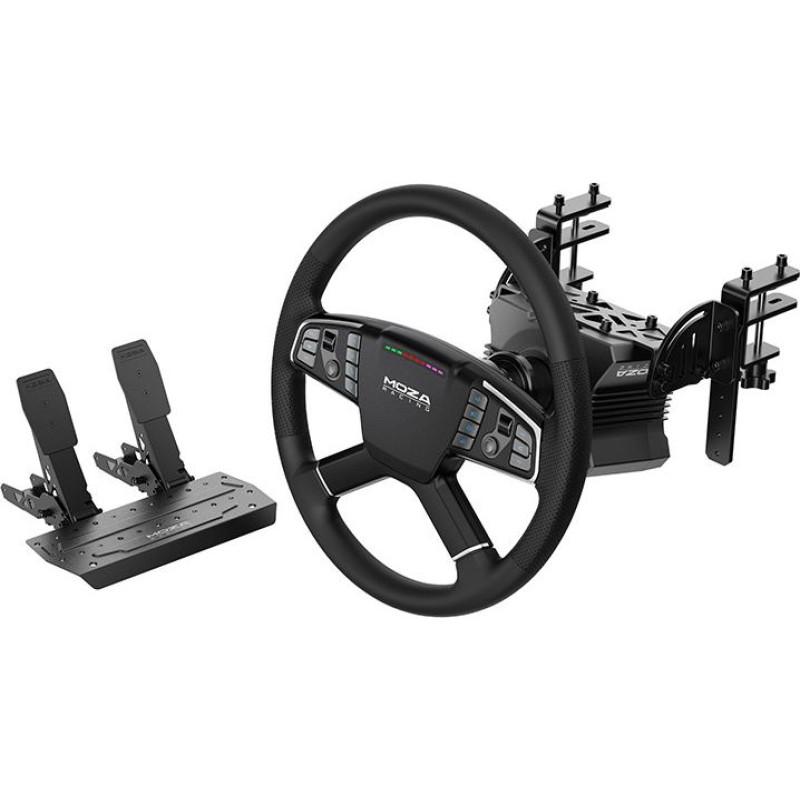 Moza Racing Gaming set - R5 base + TSW truck steering wheel + SRP-Lite pedals + Moza Racing RS071 clamps (PC)