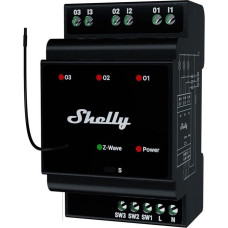 Shelly Qubino Wave Pro 3 Z-Wave 3 channel DIN rail relay