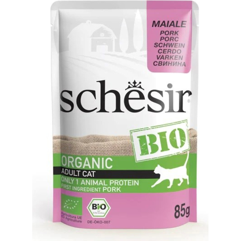 Agras Pet Foods SCHESIR Bio Pork - wet cat food - 85 g