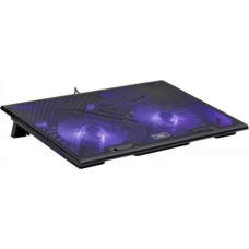 MS COOLING PAD MS COOL D10 5 BLACK LED 2X USB