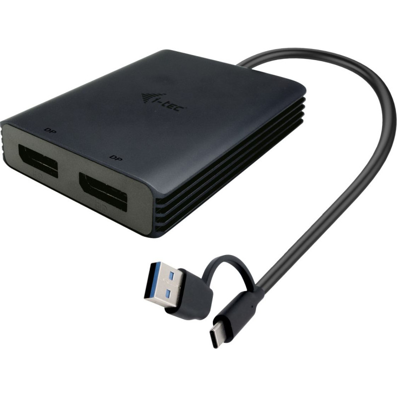 I-Tec CADUAL4KDP videokaabliadapter 0,27 m USB Type-A/USB Type-C 2 x DisplayPort Must