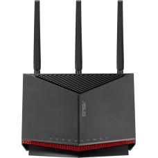 Asus RT-BE86U juhtmevaba ruuter 10 Gigabit Ethernet Kaks sagedusala (2,4 GHz / 5 GHz) Must