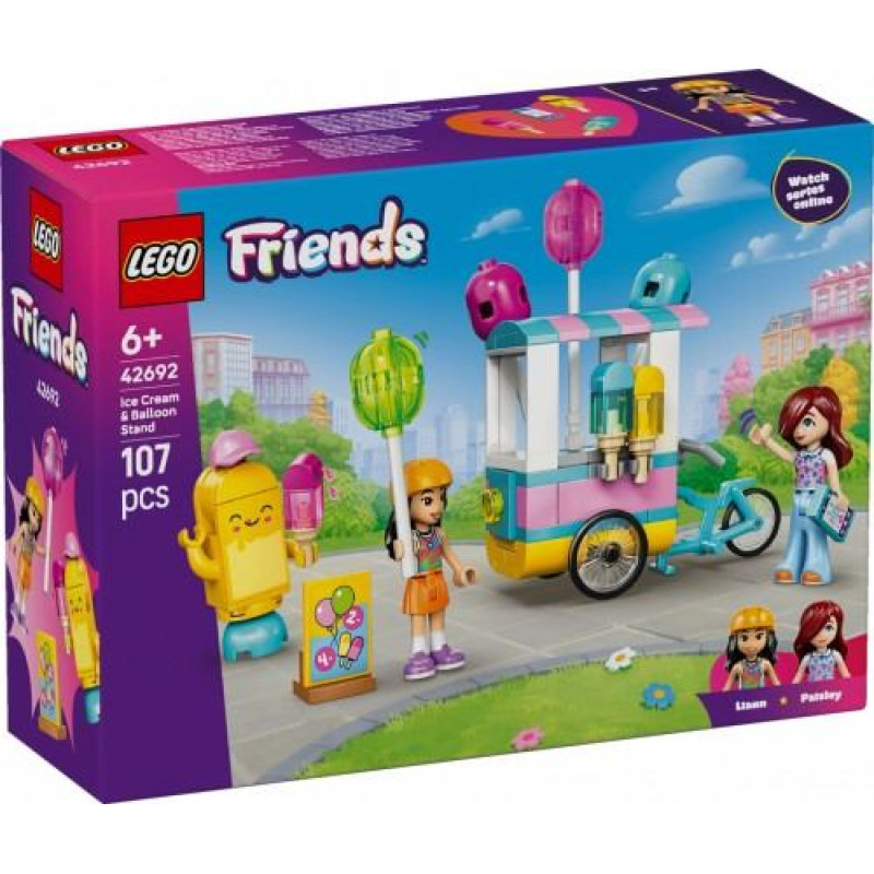 Lego Blocks Friends 42692 Ice Cream and Balloon Stand