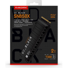 WD Western Digital Black WD_BLACK&trade; SN850X NVMe&trade; SSD POWERED BY SANDISK 2 TB, [With Heatsink]